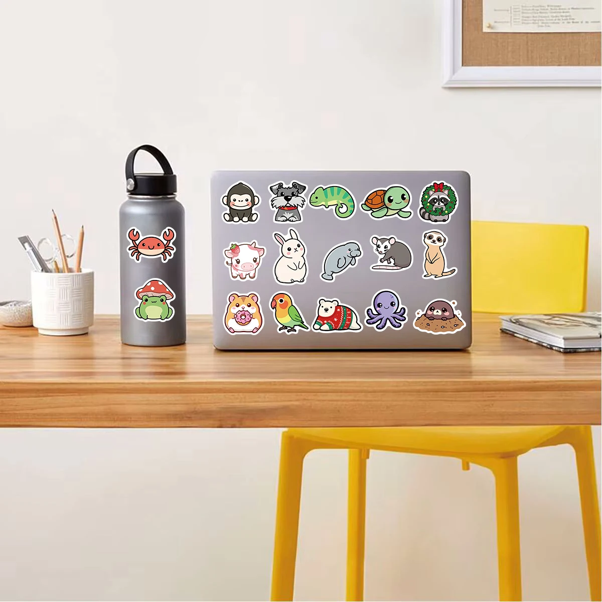 100/200PCS Animal Sticker Retro Landschap DIY Telefoon Gitaar Laptop Bagage Notebook Festival Gitaren Meer Waterdichte Sticker