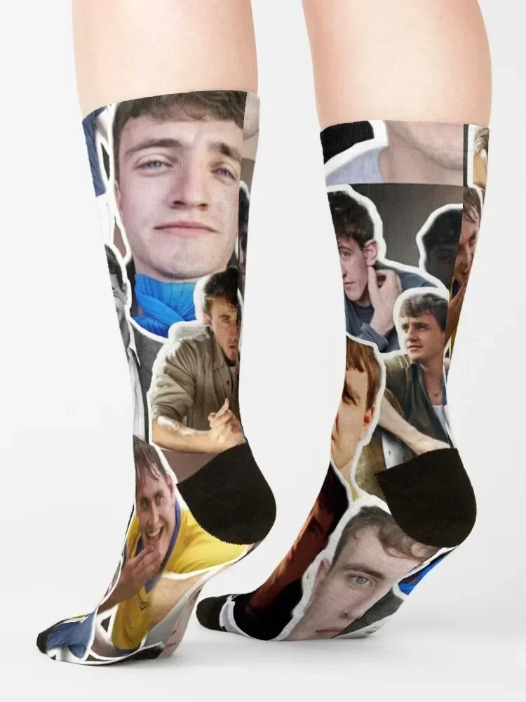 paul mescal photo collage Socks Running retro Novelties cotton Socks For Men Women's