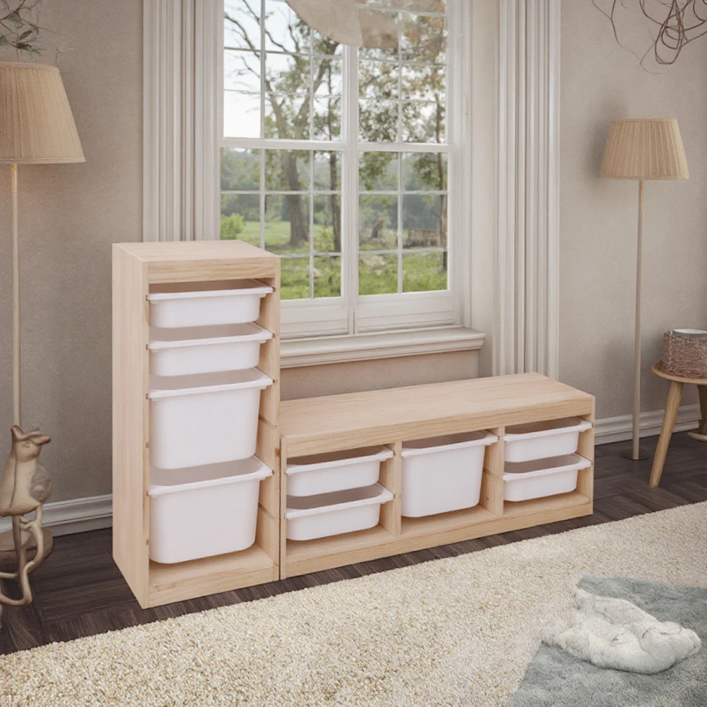 Mobiletto portaoggetti moderno per bambini