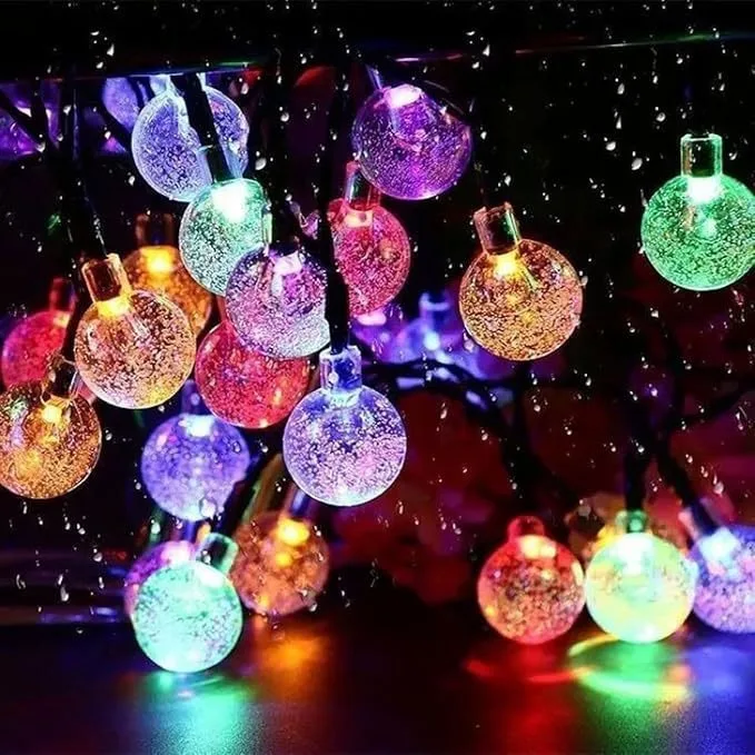 20/30/50 Bubble Ball Outdoor Solar Lights, Color-Changing LEDs, Gardens, Camping,Balconies, Weddings,Festival Decoration