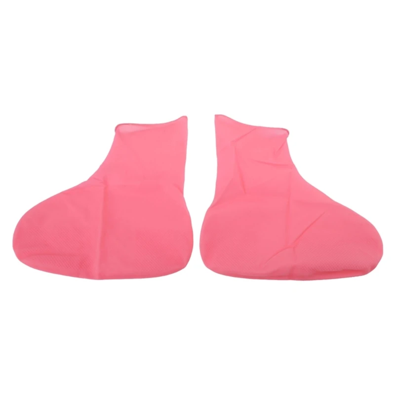 1 Pair Waterproof Nonslip Silicone Shoe Cover Wearresistant Unisex Rain Boot for Outdoor Rainy Day Reusable Shoe Cover