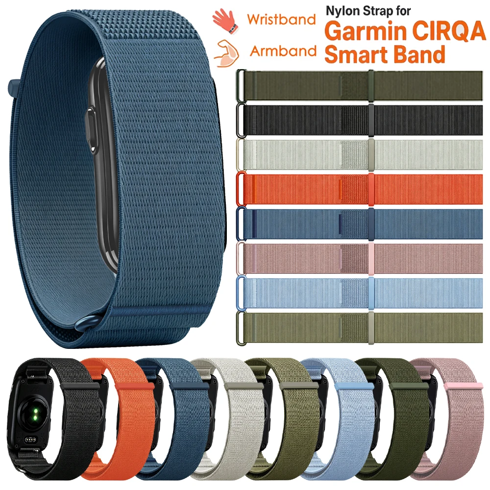 Armband Wriststrap for Garmin CIRQA Smart Band Lightweight Breathable Sports Nylon Braided Bracelet For Garmin CIRQA Accessories