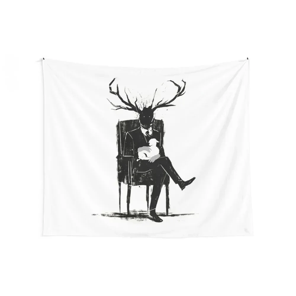 Hannibal Lecter NBC Stag Antlers Lamb Tapestry Room Decor Korean Style Home Decor Accessories Decorative Paintings Tapestry