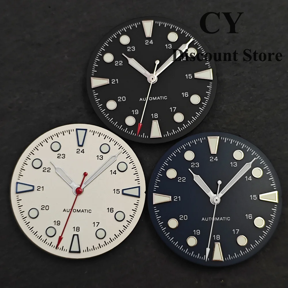 RICHUS Watch Dial 28.5mm Replacement 24H Dial Fit NH35 NH36 ETA 2824 2836 ST2130 Miyota 8215 DG Movement Watch Parts Luminous