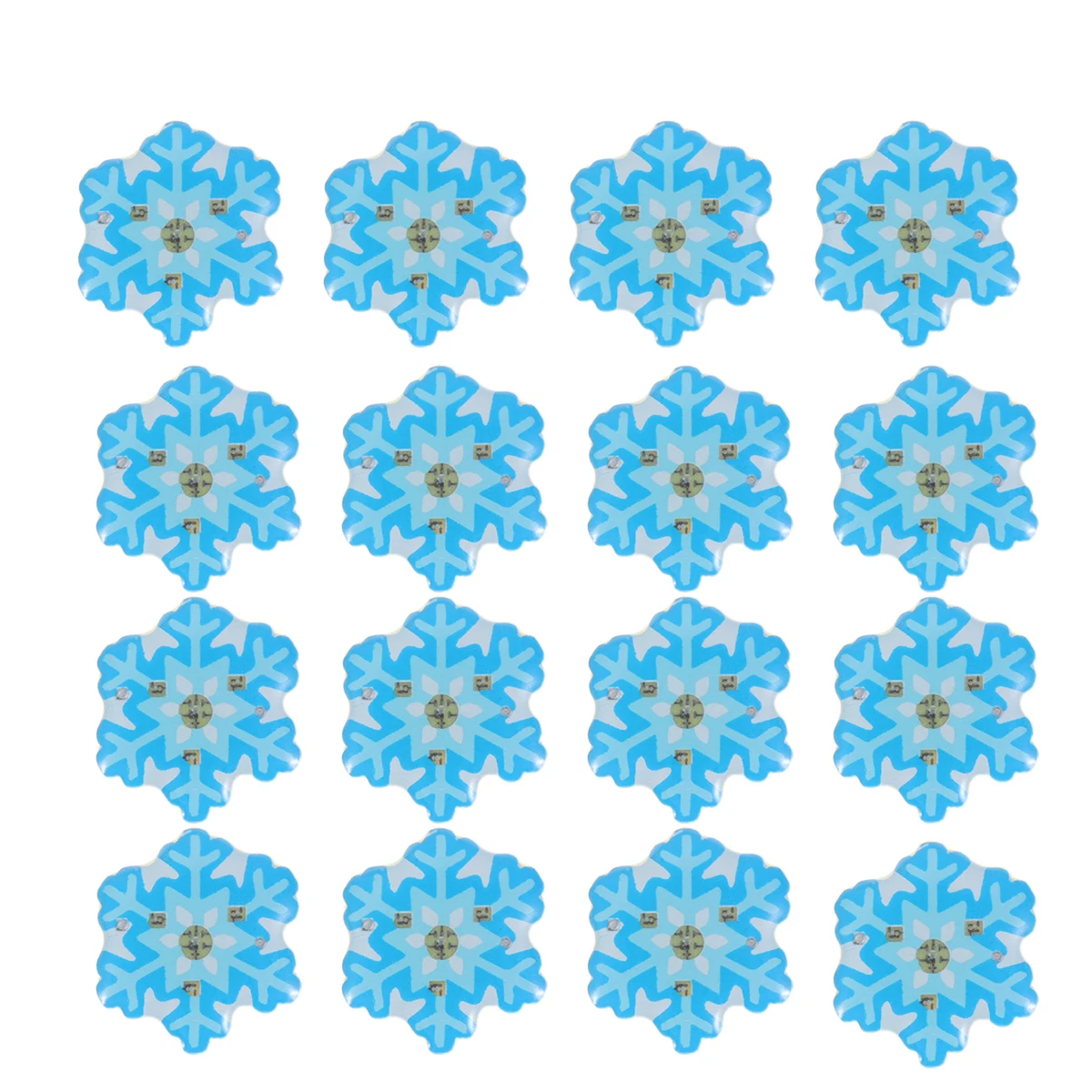 

25 pcs Christmas Glitter Brooches LED Glow Badges Snowflake Gifts Kids Holiday Jewelry Enamel Pins Shirt Boutonniere
