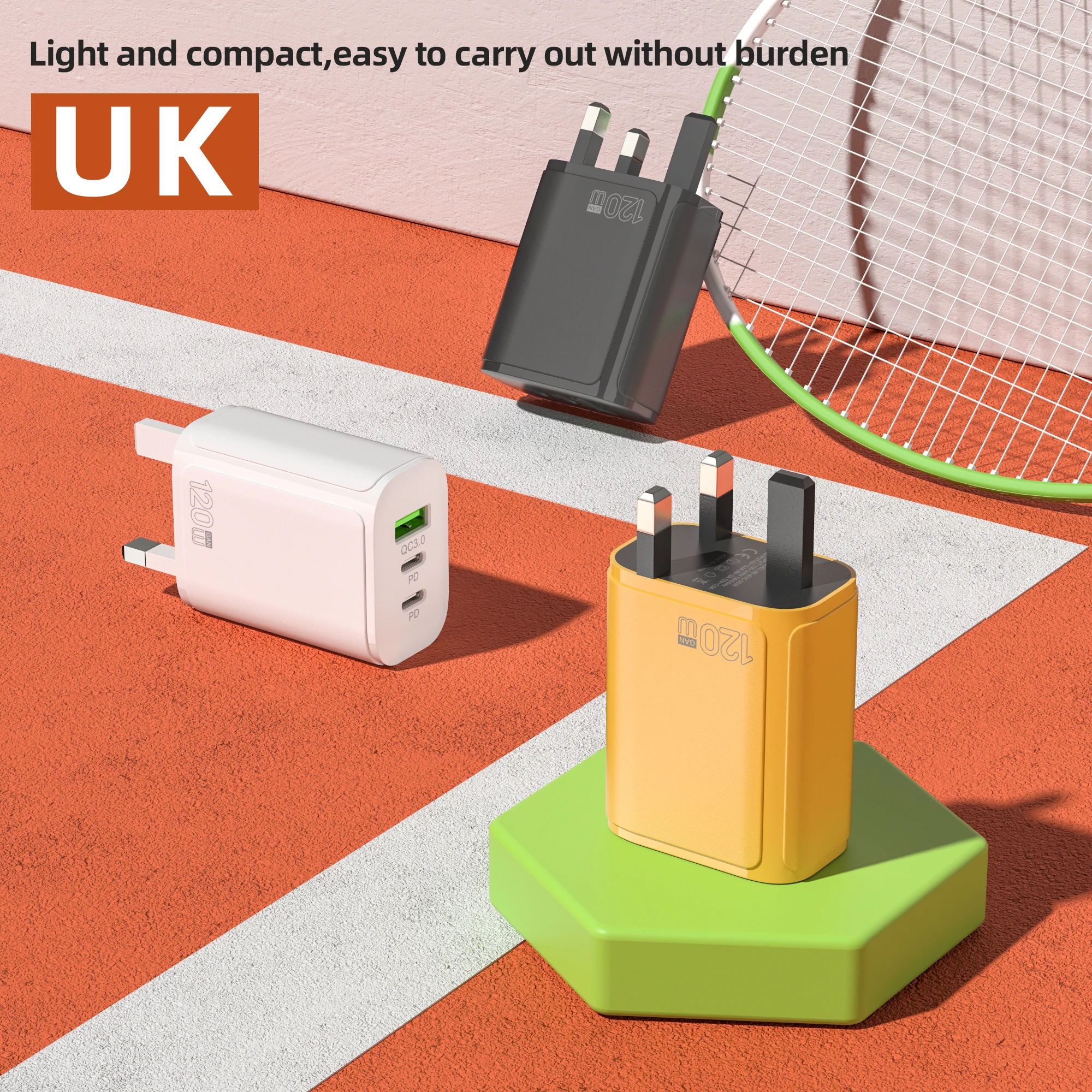 XIAOMI 120 واط شحن سريع المزدوج PD الترا سريعة شاحن الهاتف المحمول QC3.0 USB نوع C شواحن 3 منافذ الاتحاد الأوروبي/الولايات المتحدة/المملكة المتحدة التوصيل الجدار محول #5