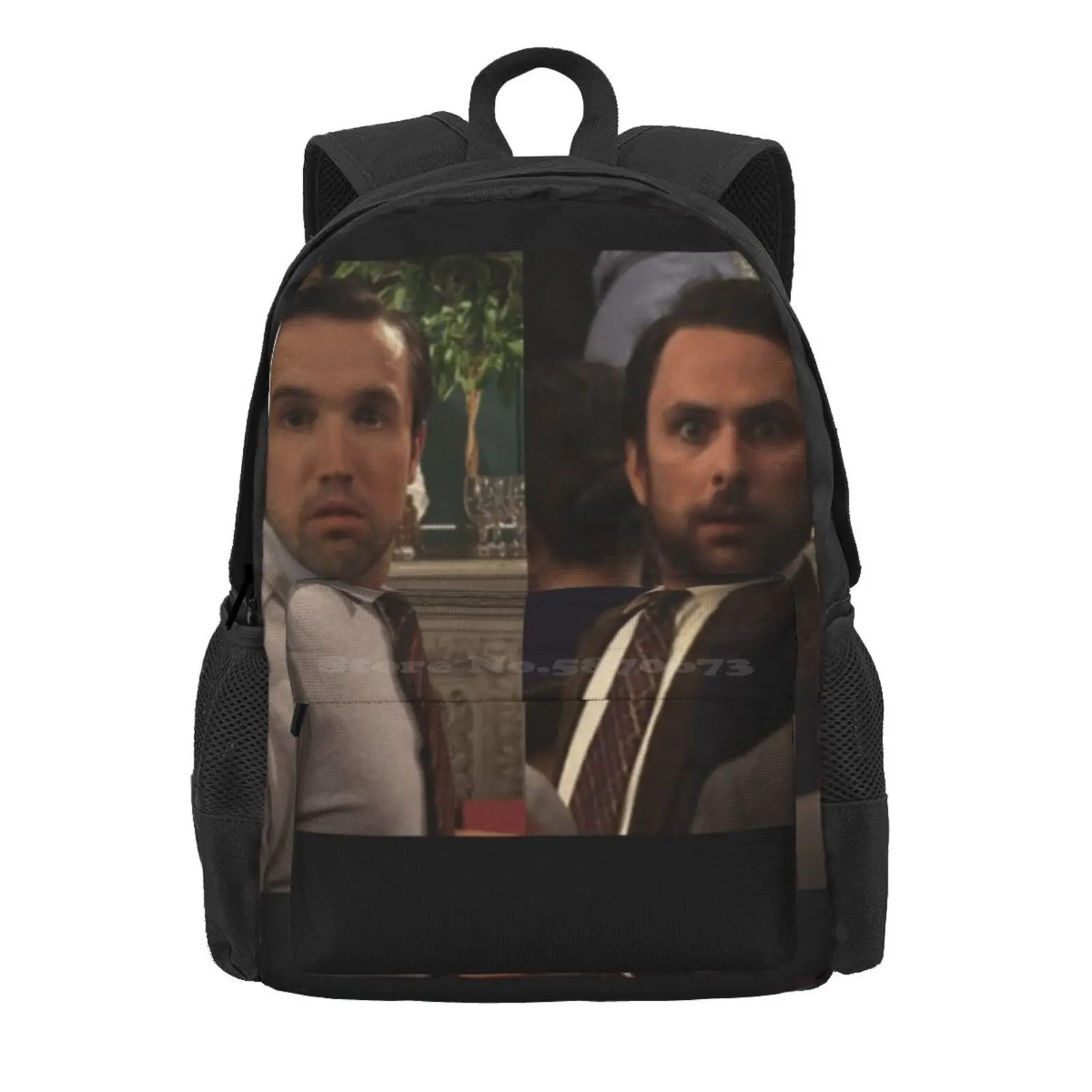 Asip Pair 2 Hot Sale Schoolbag Backpack Fashion Bags Day Chalie Donald Asip Always Sunny Philidelphia Tribute