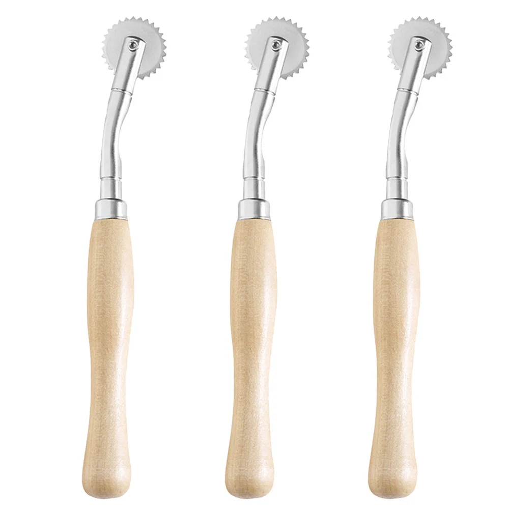 3 stücke Stich Nähen Rad Holzgriff Für Stoff Tracing Muster Darts Falten Taschen Schneider Werkzeug Handwerk Scannen Linie