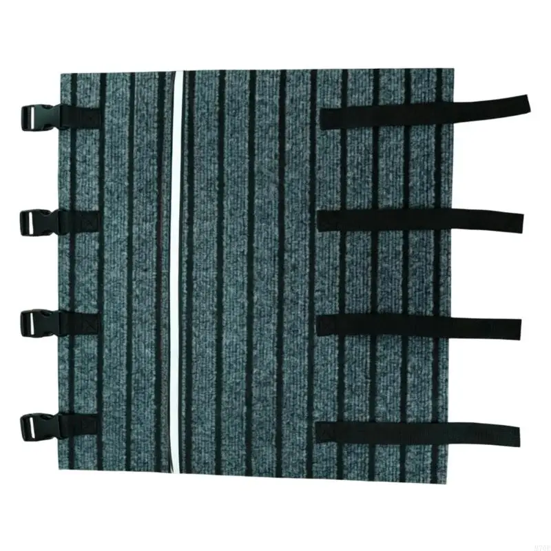 M76E Wohnmobil-Türschwellenmatte mit sicheren Schnallenbändern, reflektierendem Frontband, waschbarer Abdeckung für – Detail 3