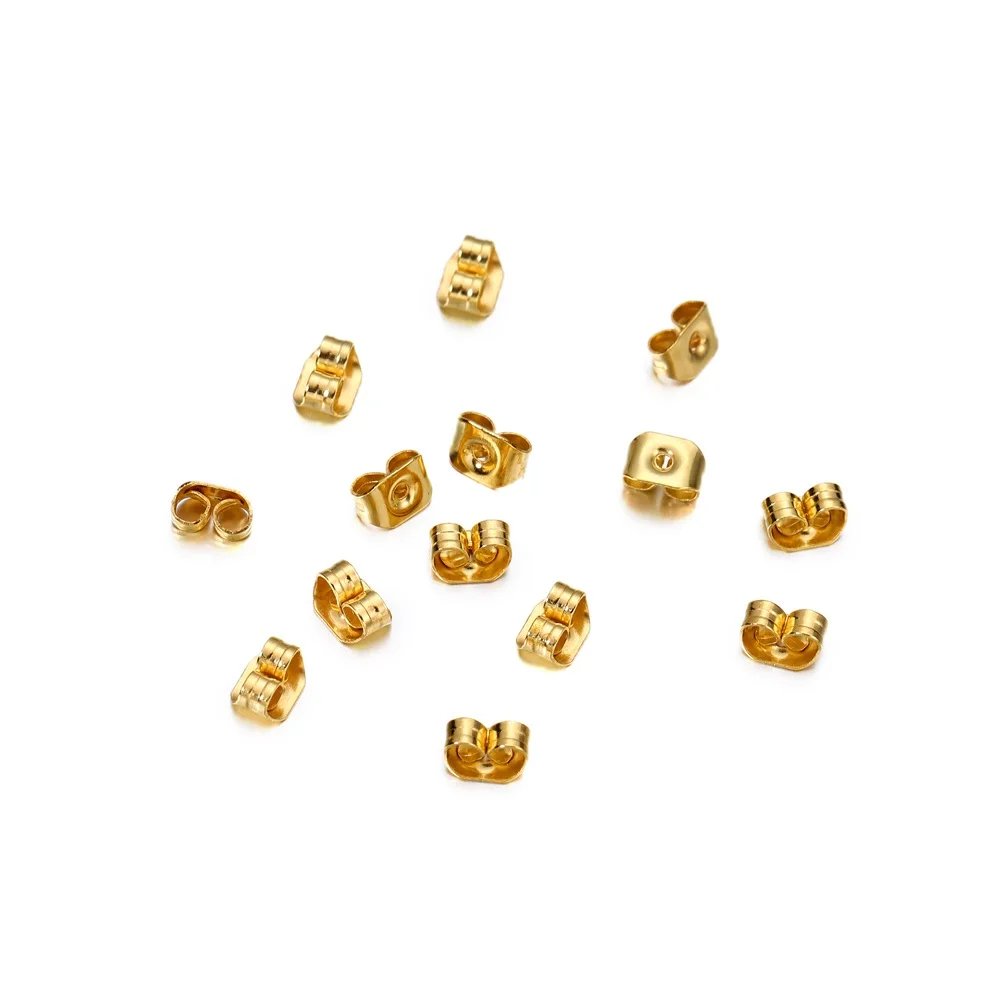 200pcs/lot Earring Back Stopper Earrings Stud Pin Caps Ear Plugging for DIY Jewelry Making Accessories Wholesale