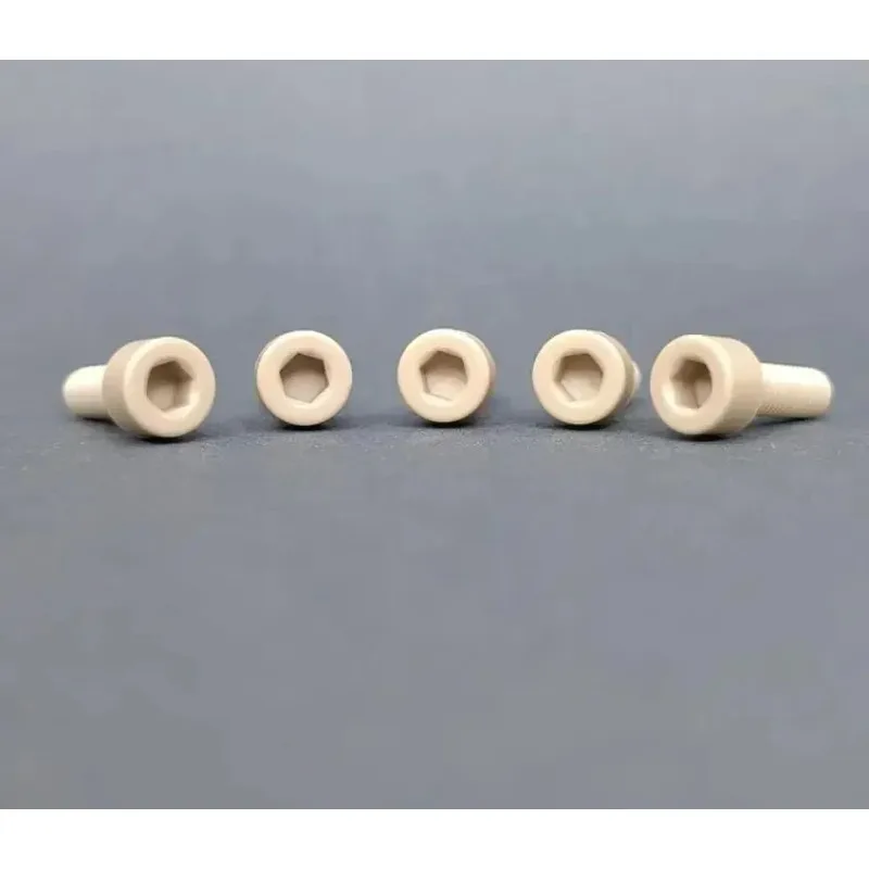 

30pcs/lot M4 thread PEEK socket head cap screw Hex Scoket Victrex PEEK Hexagonal polyether-ether-ketone Cap Screw Socket bolt