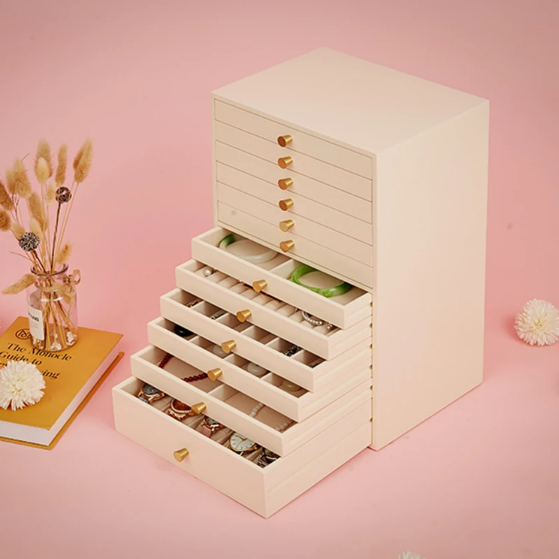 

12-Layer Jewelry Box Large Wood Organizer Earrings Display Multi-Layer Drawer Watch Box Gift Ideas