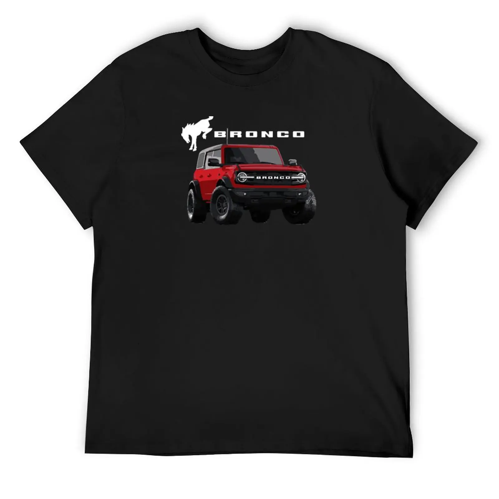 Bronco wildtrak new bronco race red T-Shirt animal prinfor boys anime clothes mens t shirt graphic