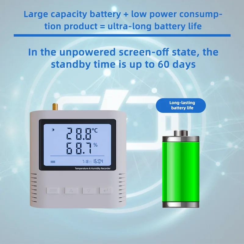 AC103-L LoRa Wireless Temperature and Humidity Sensor Temperature and Humidity Monitor Wireless Sensor RS485 Modbus Protocol