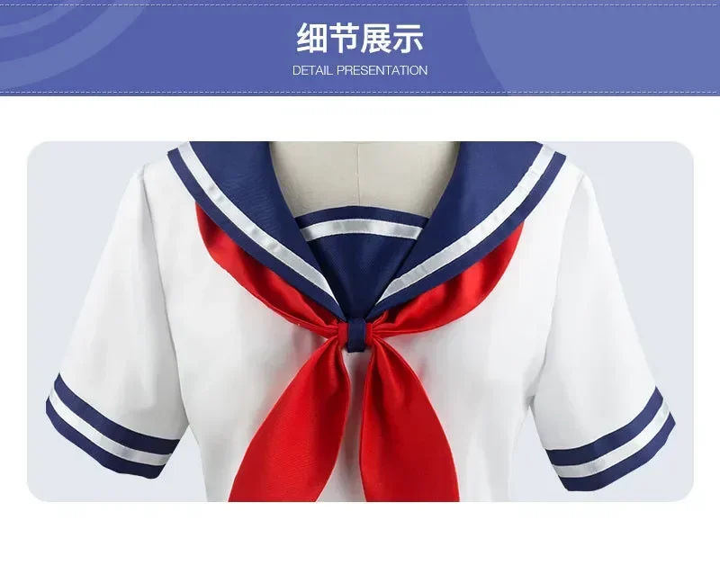 2026 New Yandere Simulator Ayano Aishi Cosplay Costume Japanese School Sailor Uniform view 5