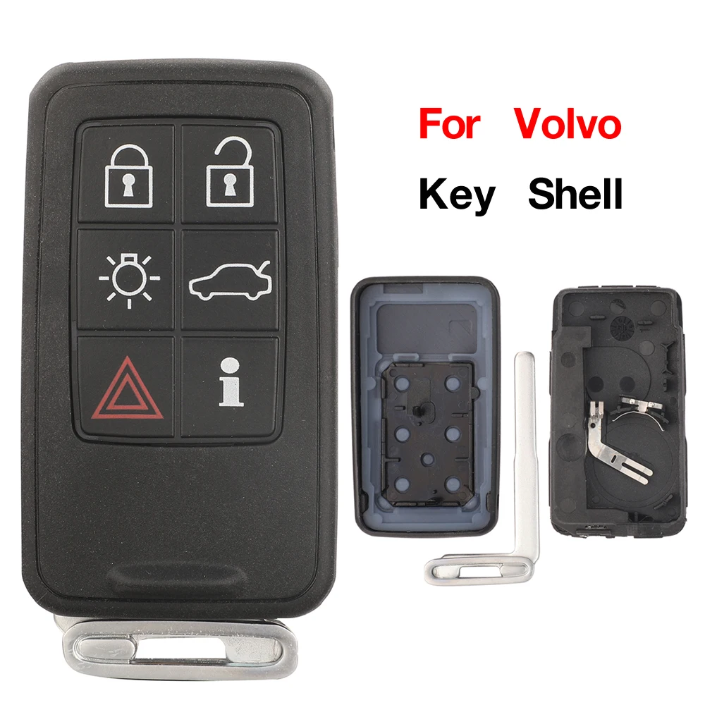 Jingyuqin 5/6 Taste Smart Auto Schlüssel Shell Fall Fob Für Volvo S60 V60 S80 XC70 XC60 V70 2008-2017 Fernbedienung Abdeckung Zubehör