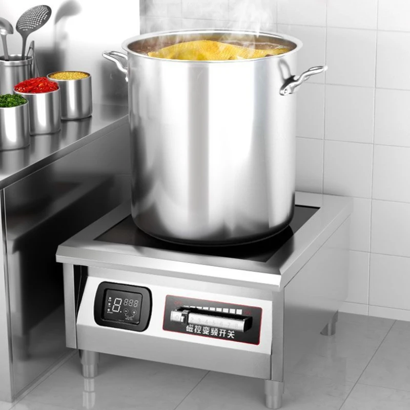 Cooker 15000W Flat Commercial Canteen Restaurant Soup 8kw High Power Stewed Meat Boiling Water Soup Furnace