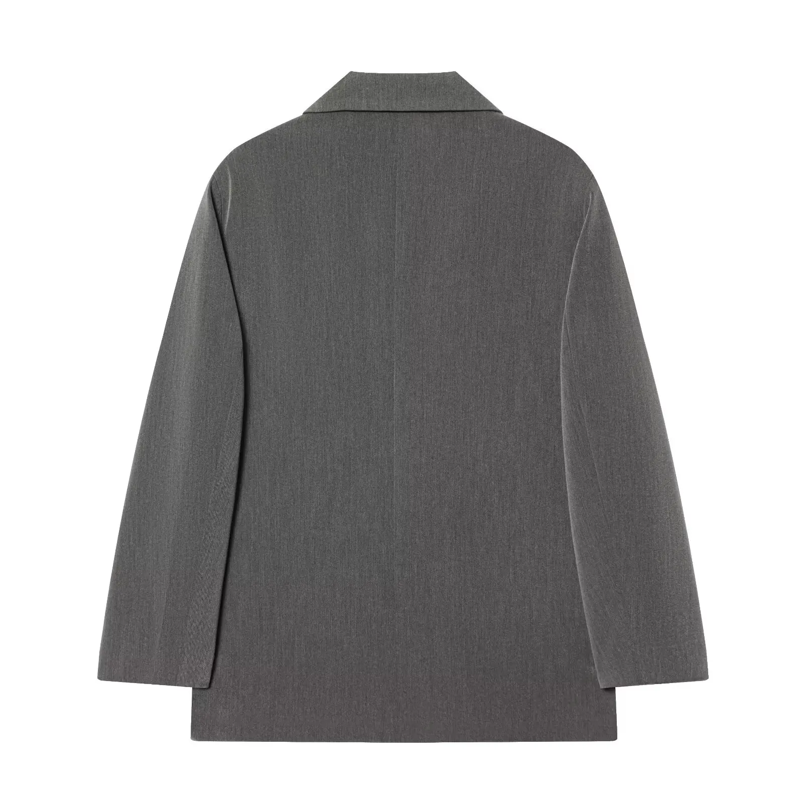 Modischer Damen-Blazer Büro-Dame Langarm Doppelreihiger Mittellanger Casual-Anzug Mantel Elegante Schlichte Stilvolle Oberbekleidung – Detail 5
