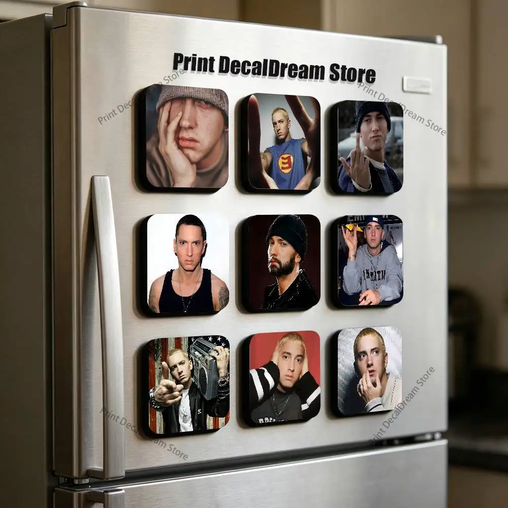 

Rapper E-Eminem Sublimation Magnet Cartoon Anime CuteFridge Magnets Personalized Sublimation Products for Kitchen