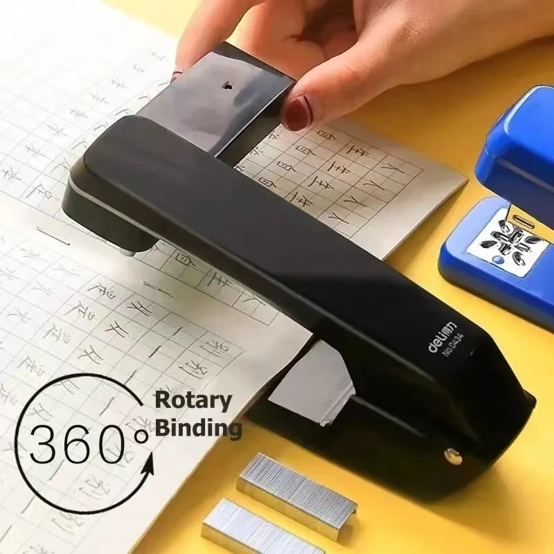 

360 degrees rotate stapler 20 pages Bindable With Staples 24/6 24/8 Multi-position Book Binding Tools