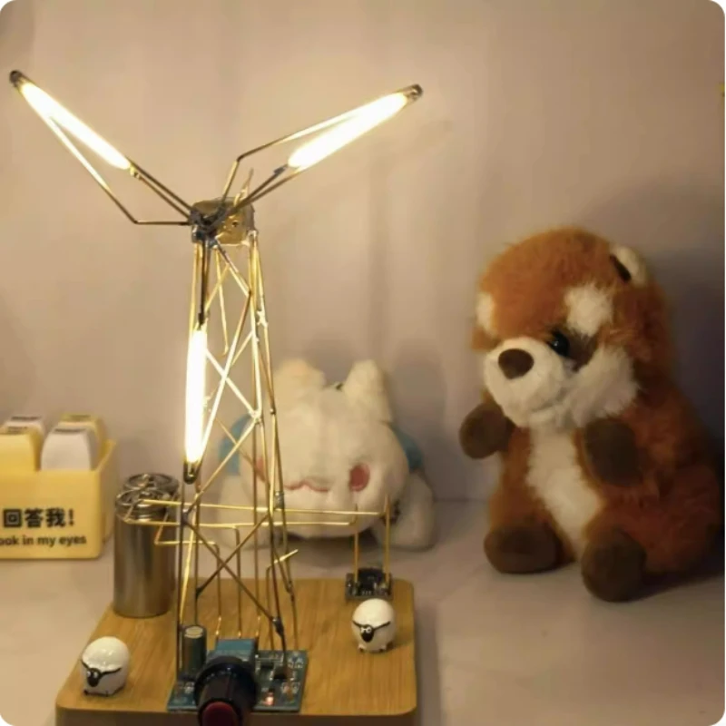 Pacote de Materiais DIY para Luz de Cata-vento, Decoração de Mesa, Ornamentos Brilhantes, Presentes Super Atmosféricos e Divertidos