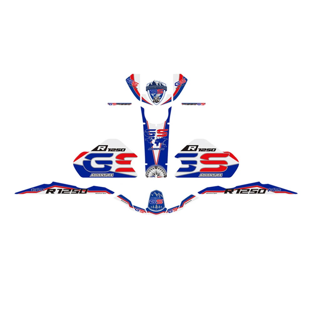 لسيارات BMW R1250GS R 1250 GS ADV GS1250 ملصقات مضادة للانزلاق للمغامرة مجموعة كاملة من الشارات وسادة خزان حماية الطلاء
