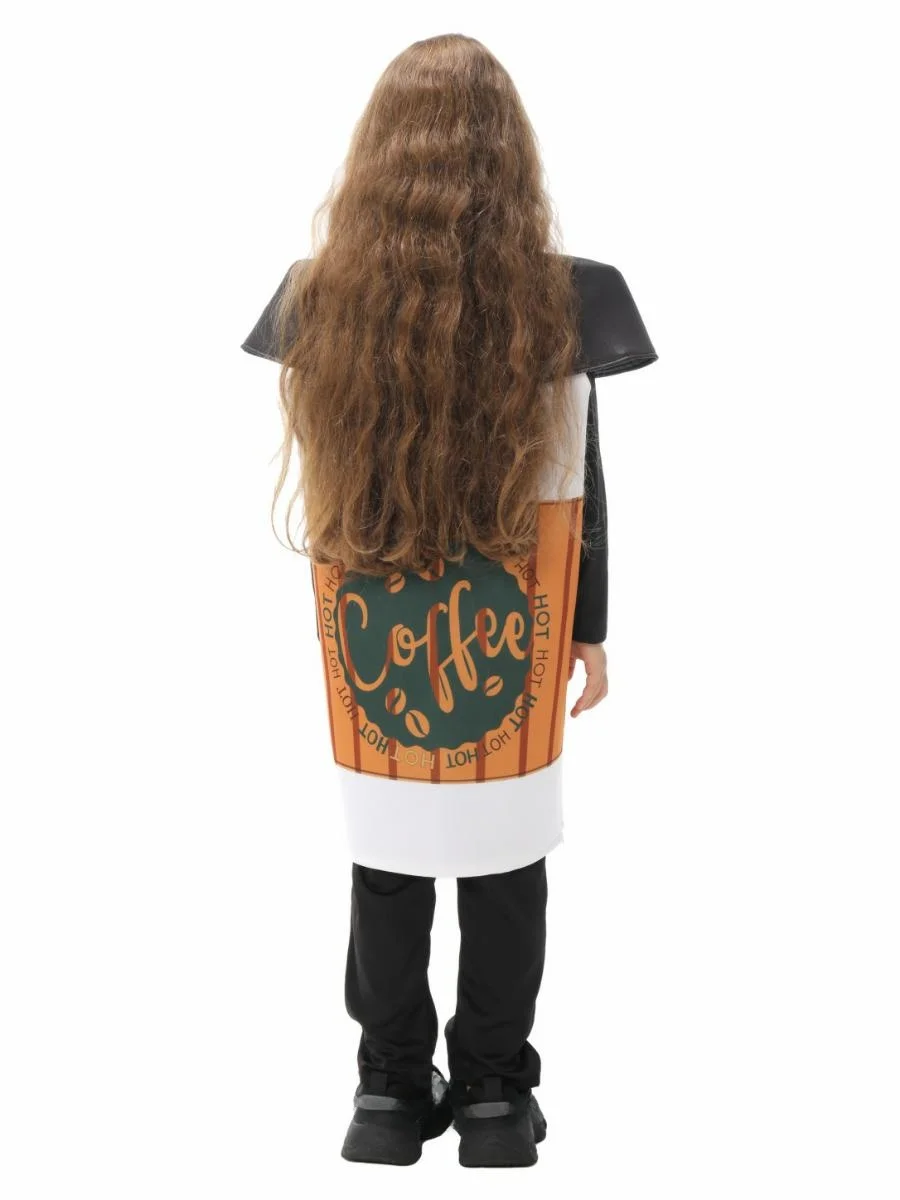 새로운 로우인 스타 라떼 어린이 공연 의상 커피 코스프레 학교 재미있는 공연 의상 폴리에스터 소재