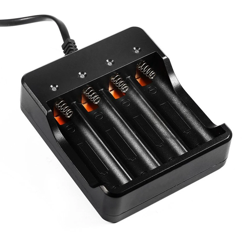 2/4 Slots 18650 Charger Li-ion Battery 4.2V Wired Charging UK Plug With Indicator Light For 18650 Batteries Charger