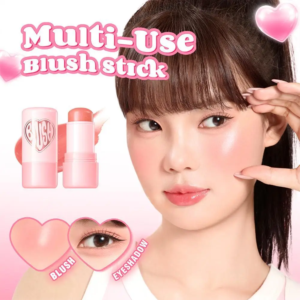 6 cores multi-uso aquoso blush vara blendeable alto pigmento de longa duração hidratante rosto blush contorno maquiagem cosméticos