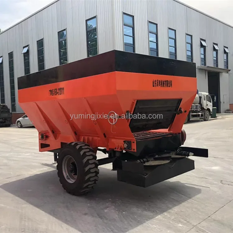 Farm Tractor Traction Spreading Manure Machine Chicken Sheep Manure Fertilizer Spreader Manufacturer For Sale