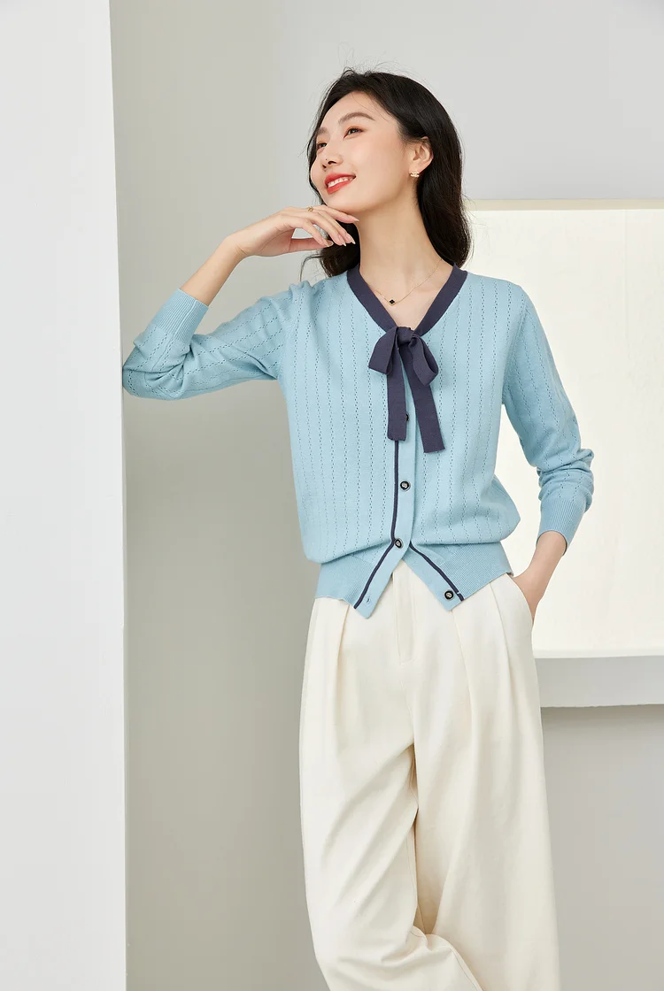 

Женский тонкий вязаный кардиган, осенний облегающий топ, элегантный свитер, пальто, легкий многослойный базовый кардиган