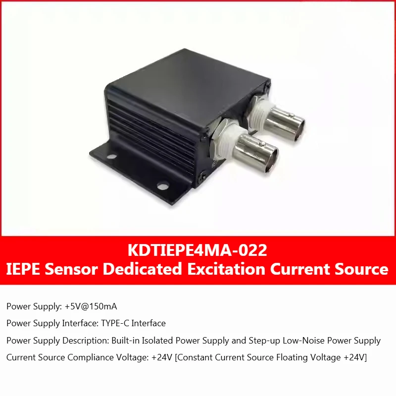 

KDTIEPE4MA-022 IEPE Interface Conversion Module Current Source Adaptation Excitation 4mA-20mA Adjustable Constant Current Source