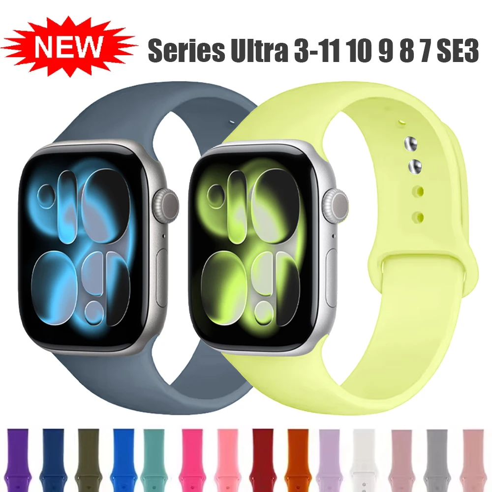 ل أبل ساعة الرياضة الفرقة 11 10 9 7 8 SE Ultra2 3 49 مللي متر 46 مللي متر 42 مللي متر 45 مللي متر 44 مللي متر 41 40 حزام كوريا أساور الساعات iWatch الأشرطة #1