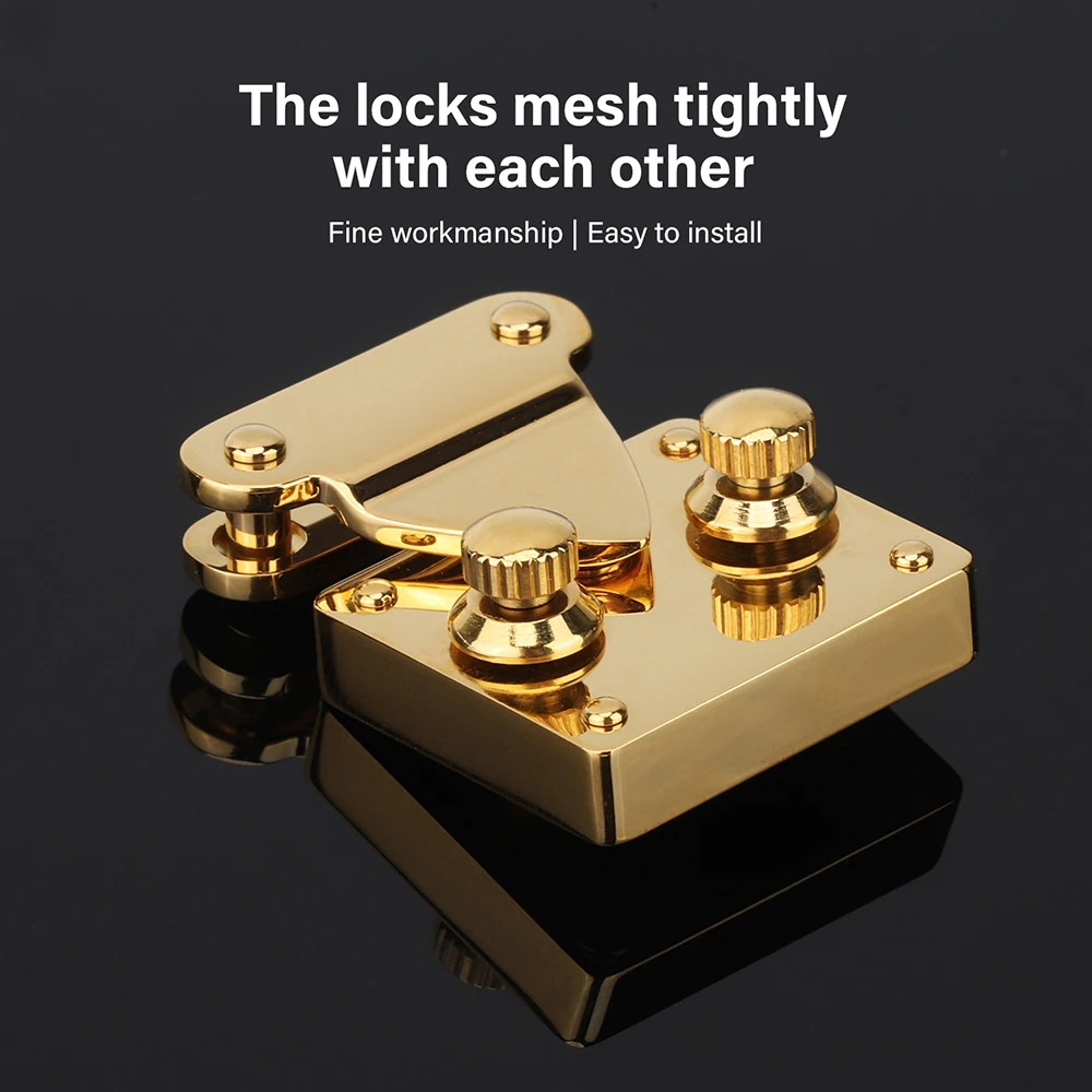 WUTA High Quality Stainless Steel Knob Lock Sets & Spring Clasp for Purses Bags DIY Leather Hardware Durable for Dulles Bag Lock