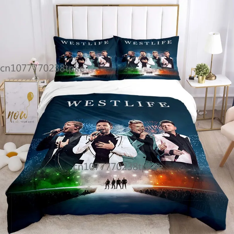 Westlife Classic Poster Duvet Cover Sets Printed Bedding Set Double Queen King Size 2/3pcs,Bettbezug