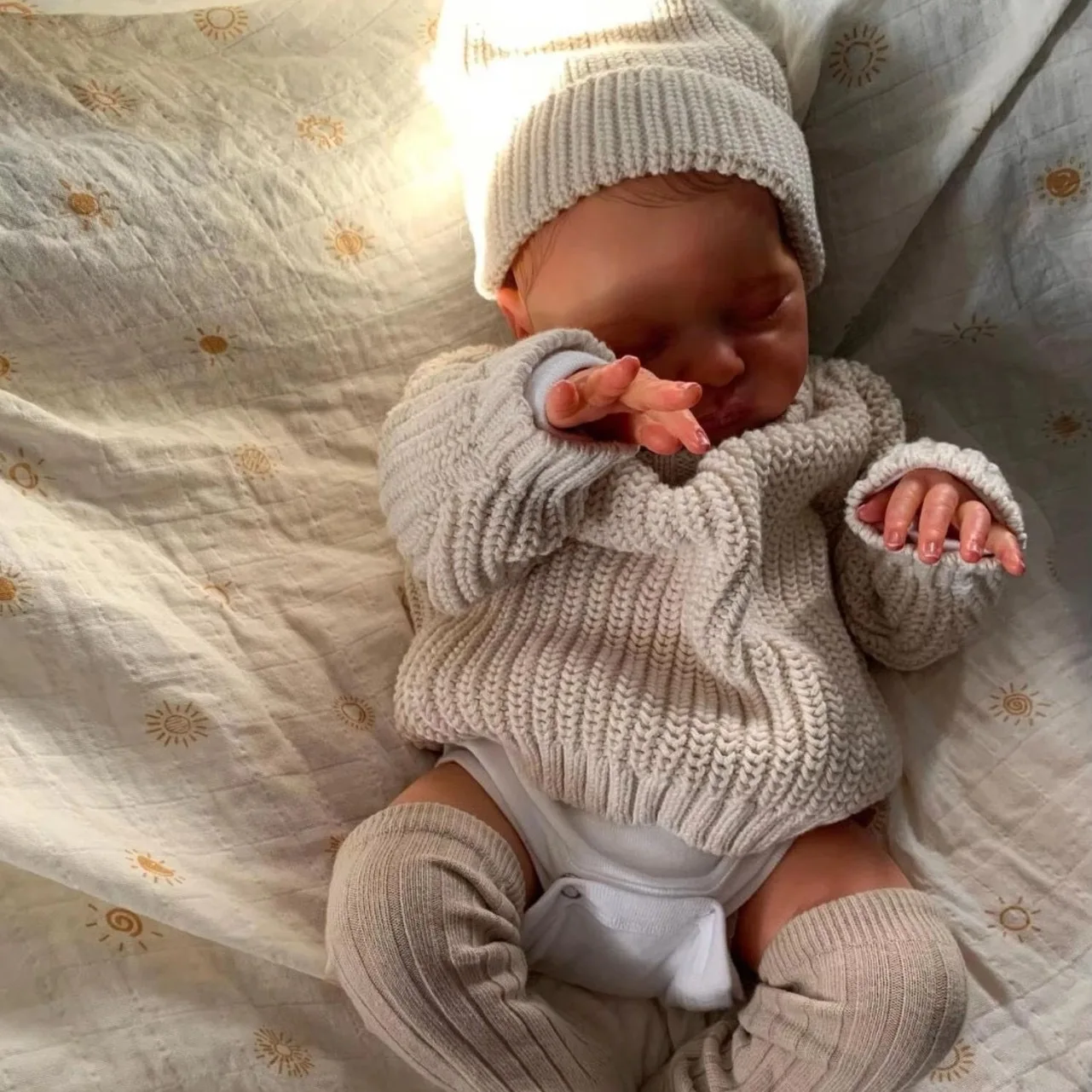 Laura Reborn Lalka Miękka Tkanina Ciało Dziewczynka Dzieci Towarzysz Zabawka Lalka Przebieranki Zabawki Nowy Rok Boże Narodzenie Prezent Urodzinowy