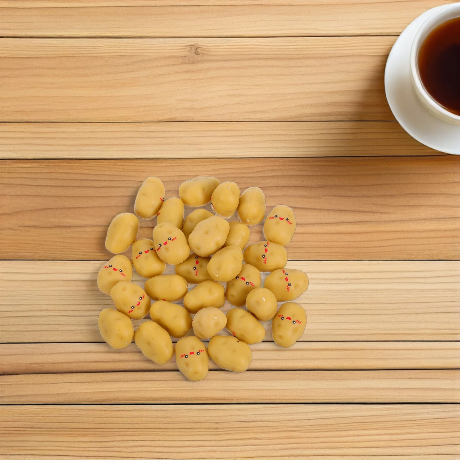 

30Pcs Mini Fake Potatoes Lifelike Resin Vegetables for Employee Appreciation Gifts Home Office Decor Creative Vegetable Basket