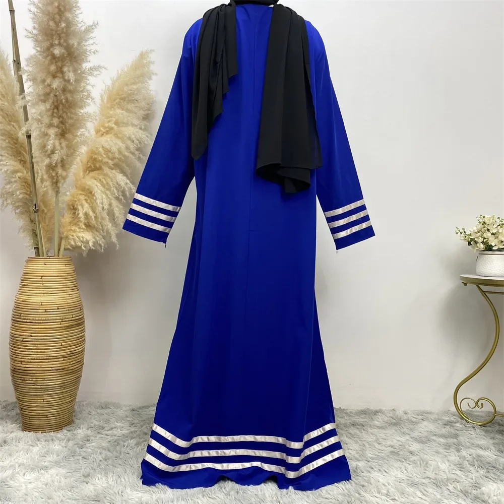 Abaya informal holgada para mujer, caftán musulmán de gran tamaño, vestido musulmán para Festival de moda, Abayas de Dubái