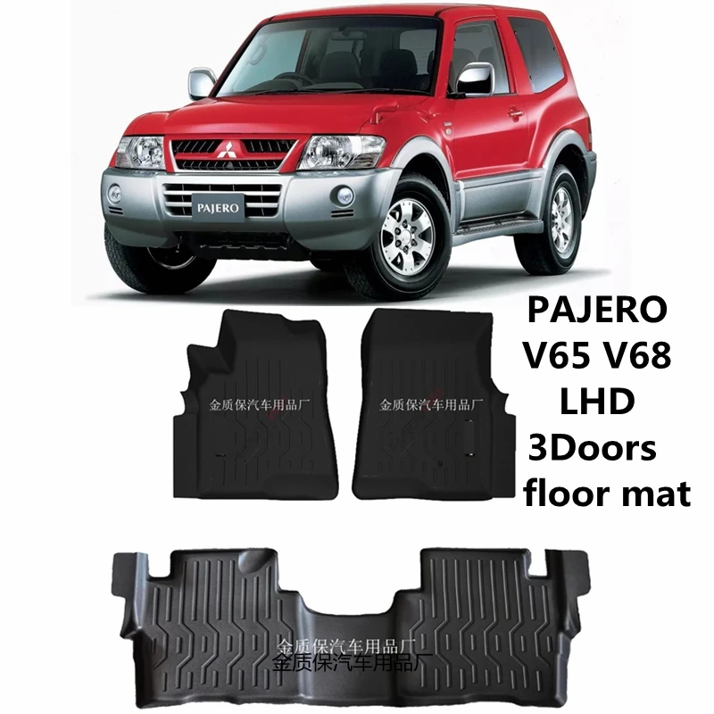 Use for Mitsubishi Pajero V65 V68 car carpet MonteroV67 V68 car Floor Mat Fit For Pajero V65 V68 custom waterproof car floor mat