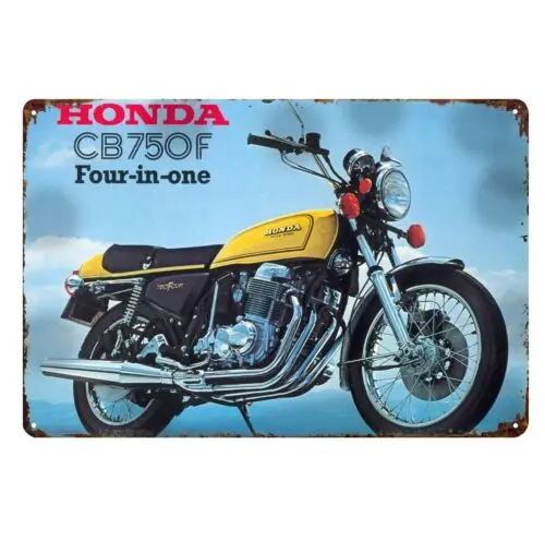 CB750F Motorcycle Metal Poster Tin Sign 20x30cm