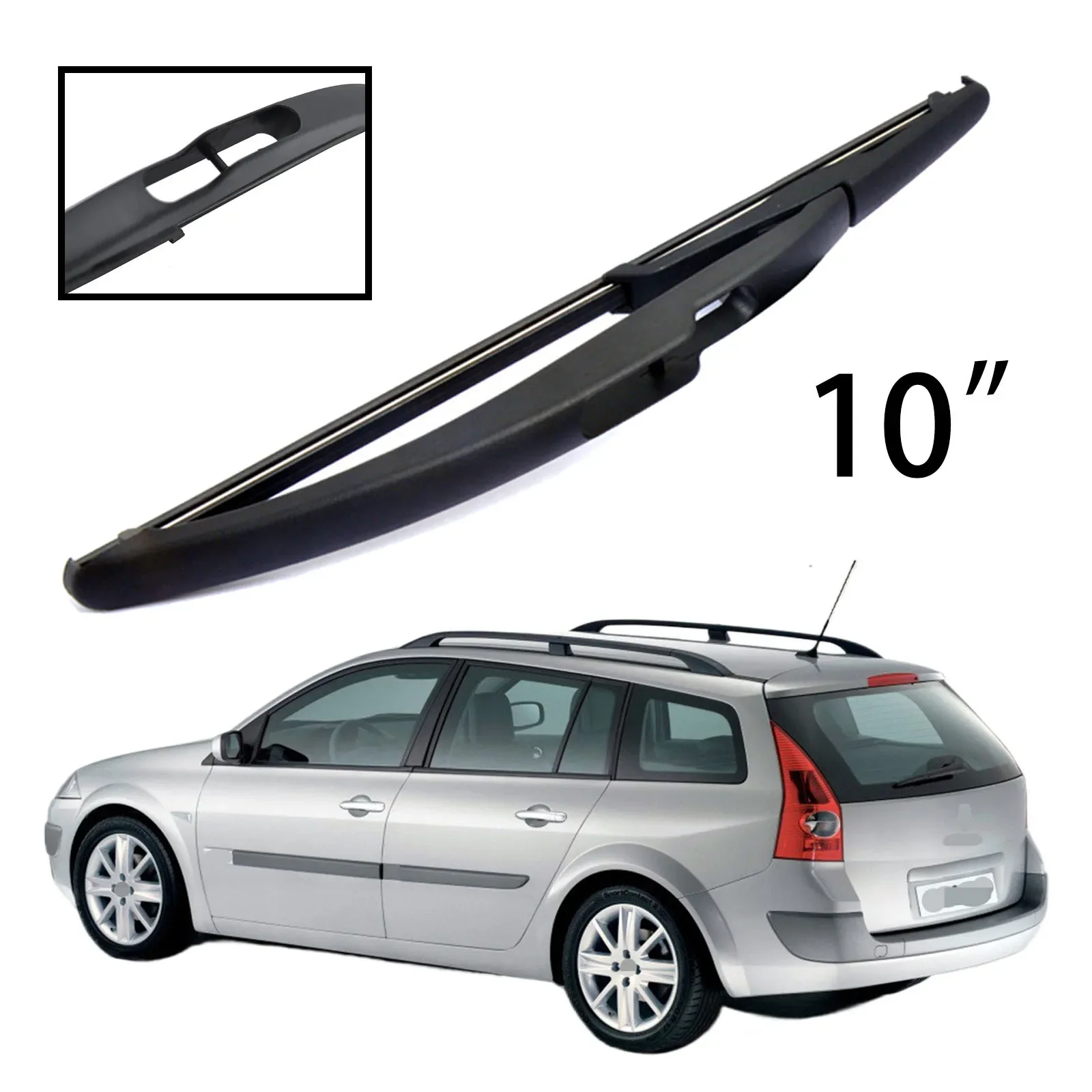 

10" Rear Windshield Windscreen Washer Wiper Blade For Renault Megane II 2 Estate Sport Tour Grandtour 2003-2009 Car Accessories