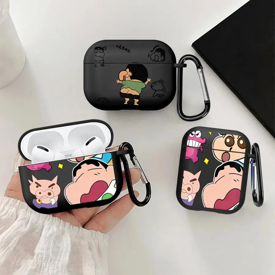 

Чехол для наушников Airpods Pro2 3 4 Pro3 2 1 Pro с рисунком Шинчана, в виде мультяшных мелков