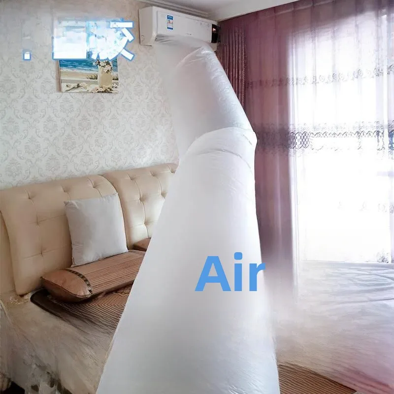 Air Conditioner Air Outlet Wind Direction Changer Heat Transfer Pipe Duct Bag for Bedroom Dustproof Storage Organizer