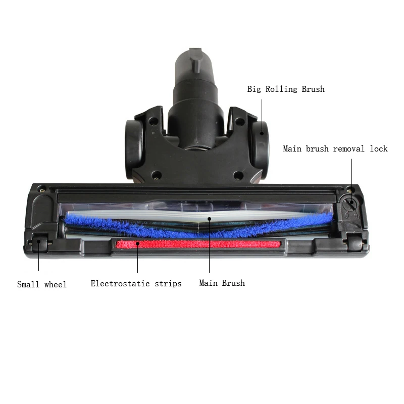 Vacuum Cleaner head for all 32mm inner diameter European version vacuum cleaner brush for Philips Electrolux LG Haier Samsung