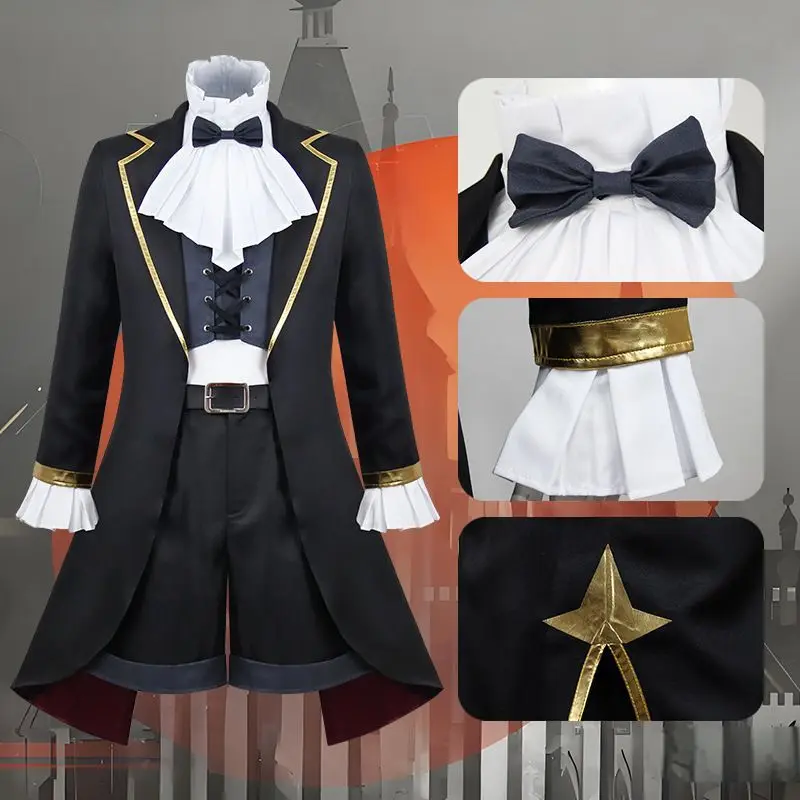 Mingze Lu تأثيري حلي التنين راجا البدلة وسيم موحدة هالوين كرنفال البدلة ملابس تنكرية #6