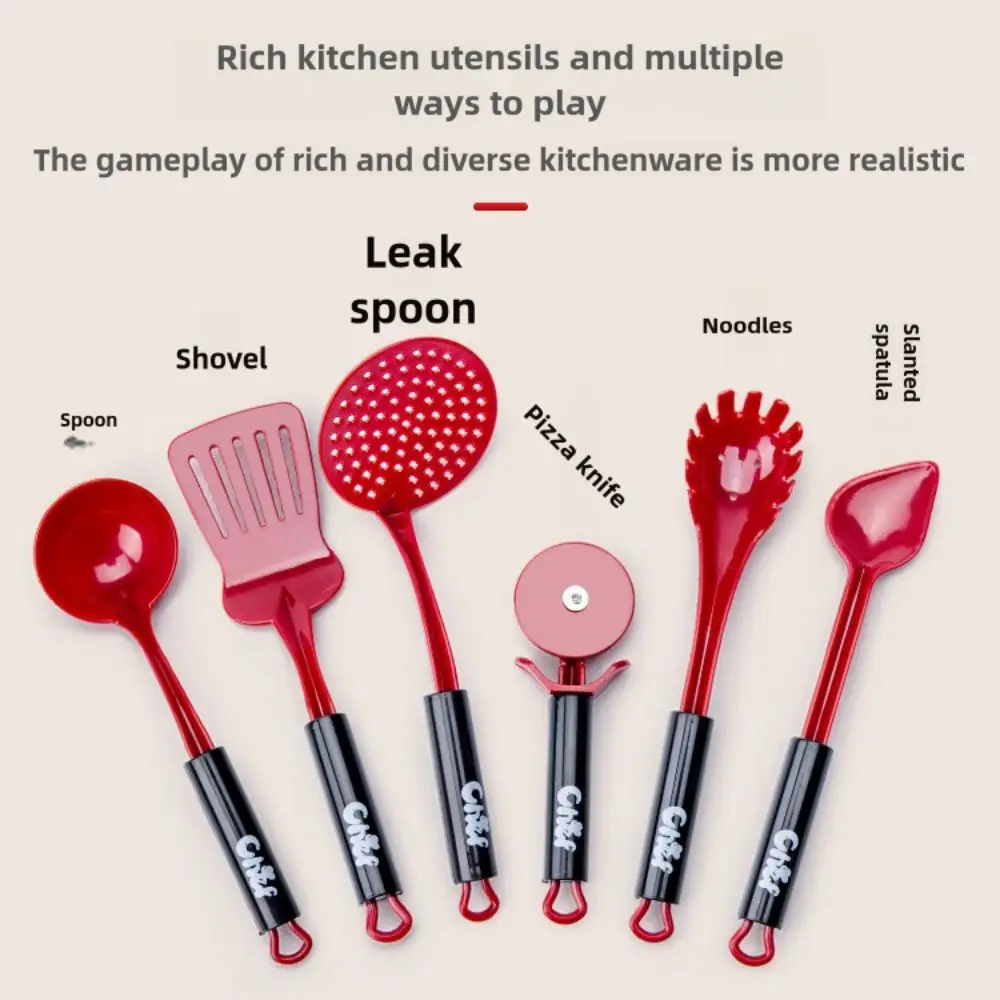 Rode Simulatie Keukengerei Kit Speelhuis Scène Model Keuken Speelgoed Plastic Ouder-kind Spel Gesimuleerd Keukenspeelgoed