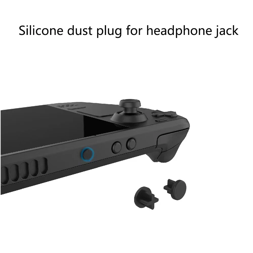 스팀 데크 호스트 보호 세트, 방진 먼지 플러그, 버튼 트랙패드 스티커, 실리콘 로커 캡 세트, 게임 액세서리