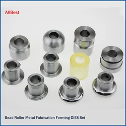 Bead Roller Metal Fabrication Forming DIES Set with 9 steel dies&1 polyurethane lower wheel