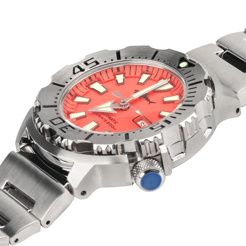 Heimdallr Monster V2 Watch For Men C3 Luminous Dial Black PVD Coated Case NH36 Automatic Mechanical Diving Watch 200M Wristwatch