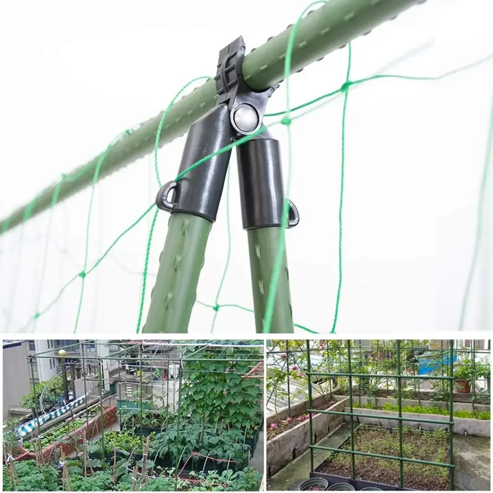 Garden Plastic Clips Plant Support Fixed Connector A-Type Bracket Climbing Plant Support Bracket Awning Pillar Accessories